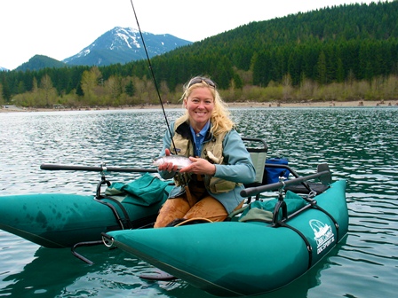 Fishing on Rattlesnake Lake